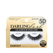 ABSOLUTE NEW YORK Glamour Volume Darling Lash pack showing 5D dramatic false eyelashes in darkest bold volume