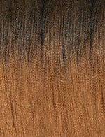 Sensationnel pre-stretched kids braid hair with ombre brown and black color for easy styling