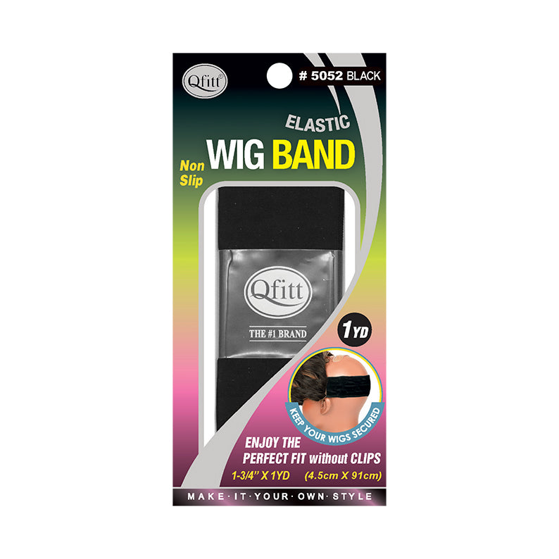 M and M black non slip elastic wig band for wigs 1 yard pack for secure comfortable wig fit