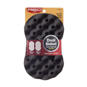 RED BEAUTY by KISS dual sided twist sponge jumbo black hair sponge with dual textured sides and holes