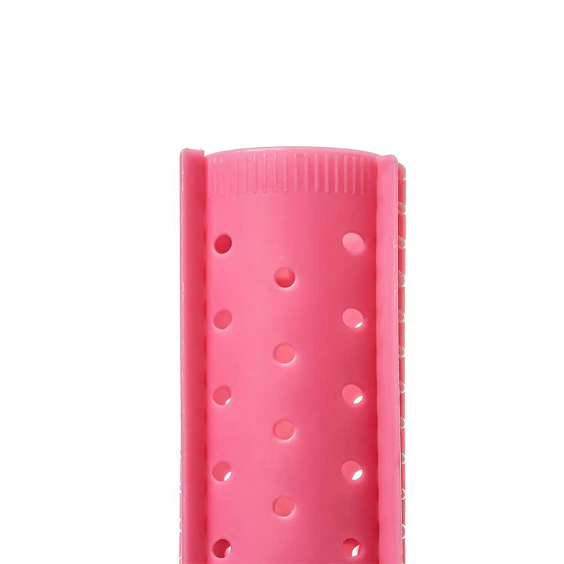 RED BEAUTY by KISS pink cylindrical magnetic hair rollers extra large with vent holes