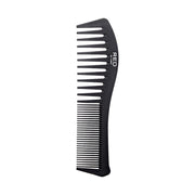 RED BEAUTY by KISS carbon fiber detangler comb black dual sided wide and fine teeth ergonomic handle