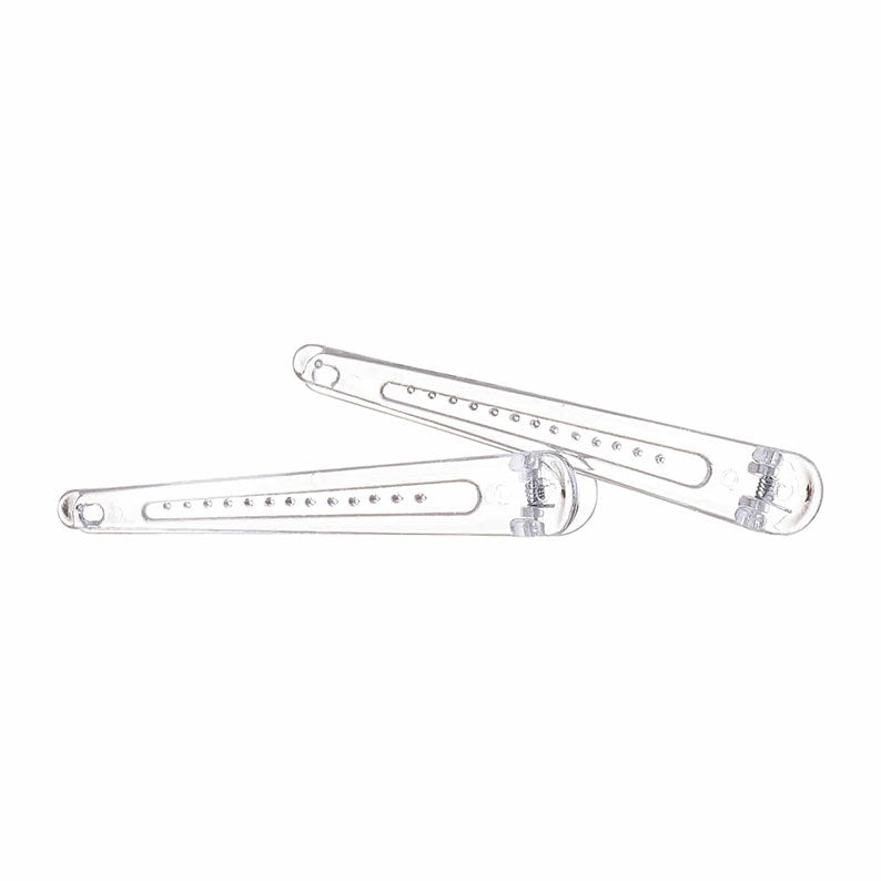 RED BEAUTY by KISS clear plastic sectioning hair clips for salon use included in DIY hair coloring kit