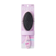 RED BEAUTY by KISS pink unicorn oval detangling hair brush paddle style with cushioned black bristles for all hair types