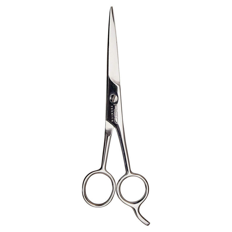 RED BEAUTY by KISS professional hair cutting shears 6.5 inch stainless steel salon scissors with finger rest