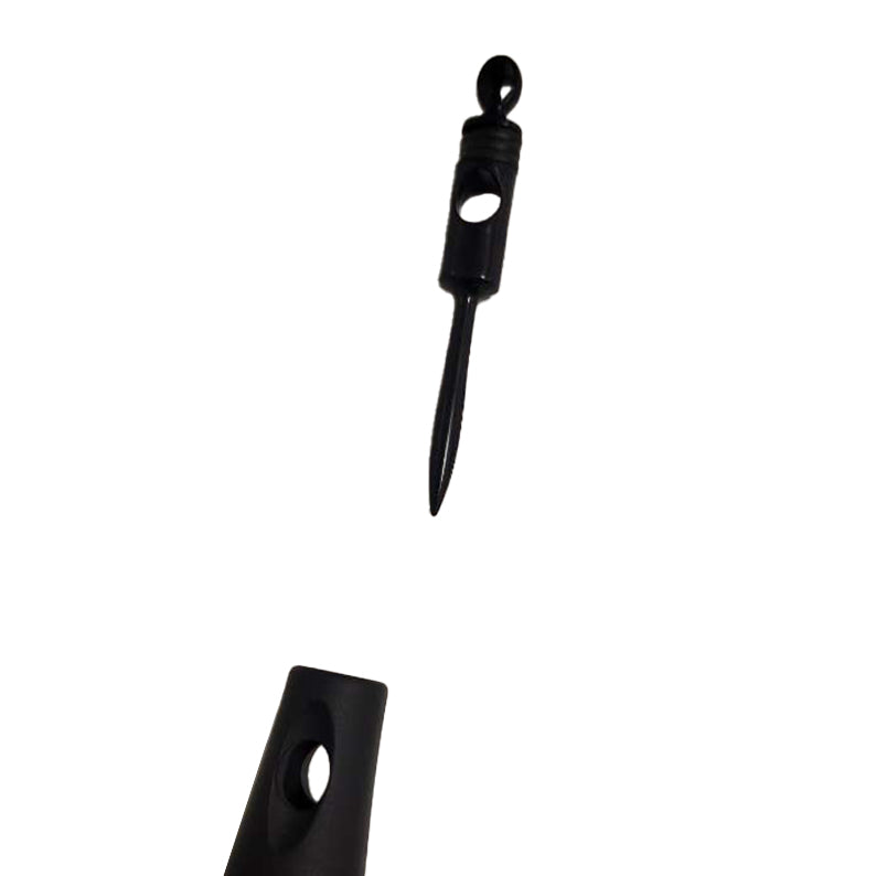 RED BEAUTY by KISS black rubberized paddle brush for hair closeup showing handle and removable vented attachment