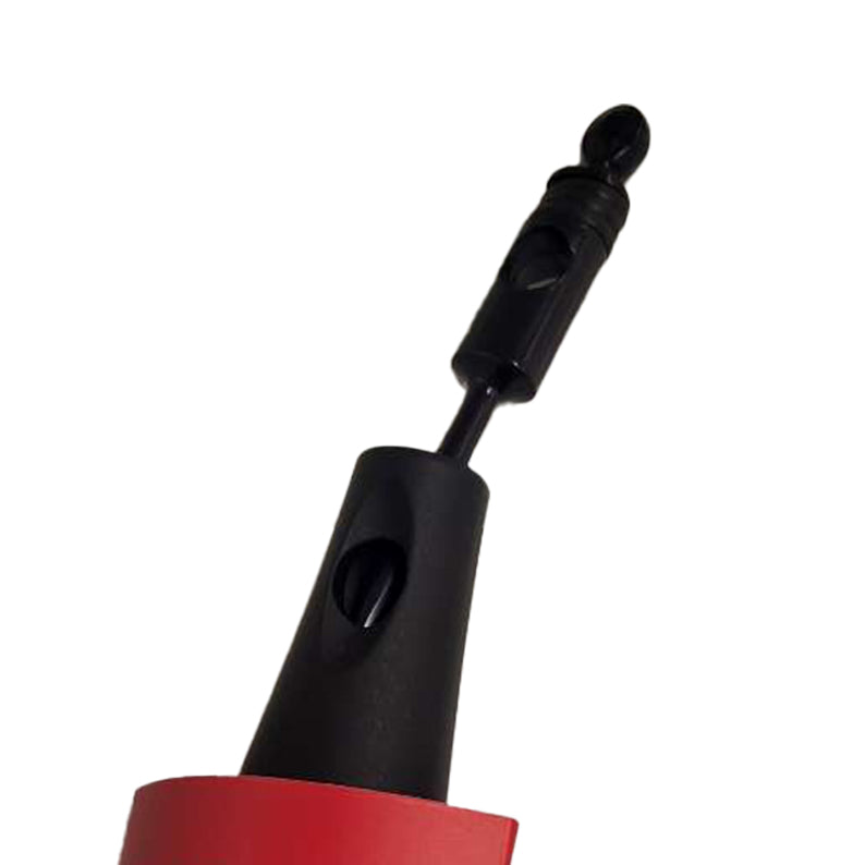 RED BEAUTY by KISS rubberized paddle brush for hair with black ergonomic handle and red cushion base