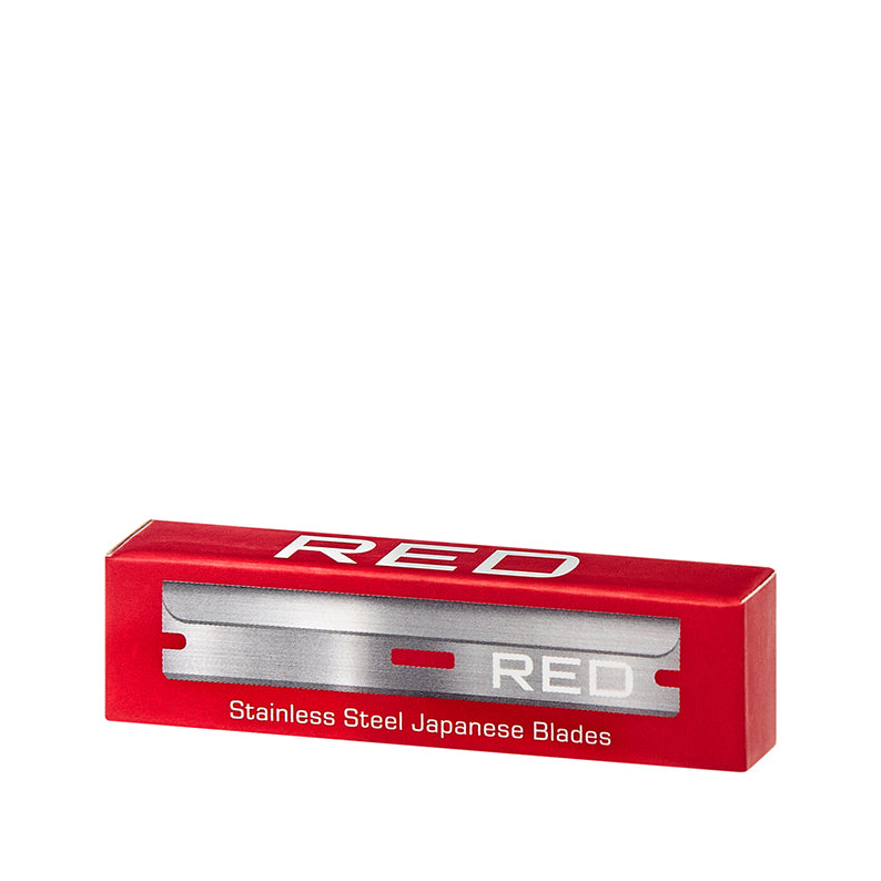 RED BEAUTY by KISS red box of stainless steel Japanese single edge razor blades for precision trimming