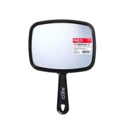 RED BEAUTY by KISS small hand mirror for hair styling rectangular black handheld mirror with ergonomic handle