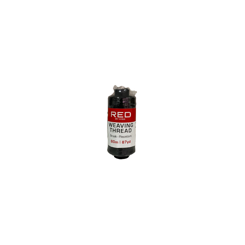 RED BEAUTY by KISS black break resistant weaving thread spool for durable sewing