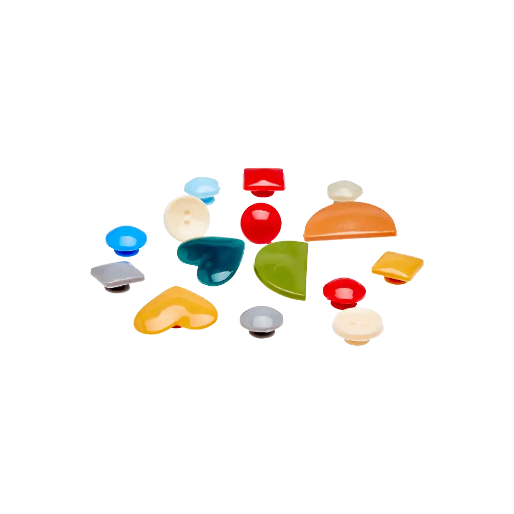 Assorted colorful decorative shoe charms and replacement plugs for customizing white air clog shoes