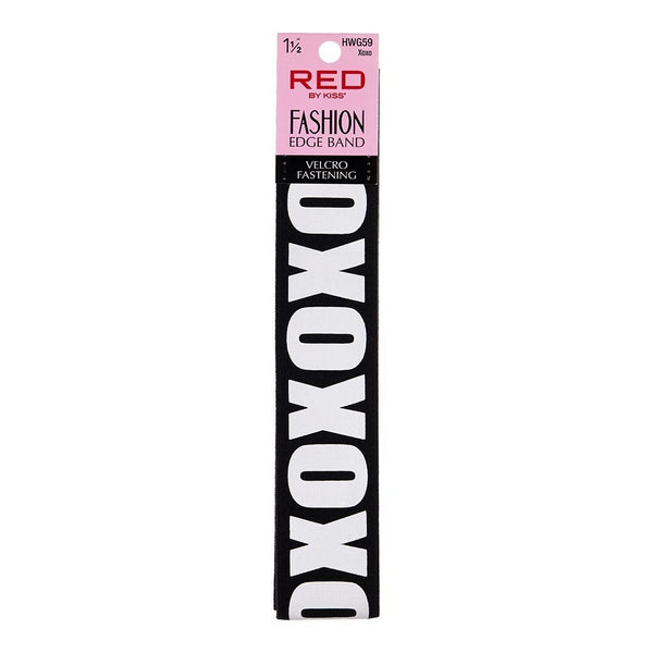Red Beauty by KISS wide fashion edge band with Velcro fastening for stylish hair designs