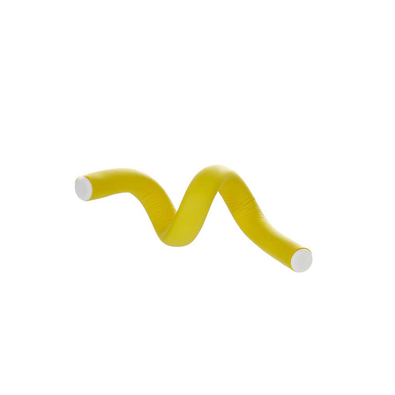 RED BEAUTY by KISS yellow flexi rods for hair styling foam covered flexible curling rod with white end caps