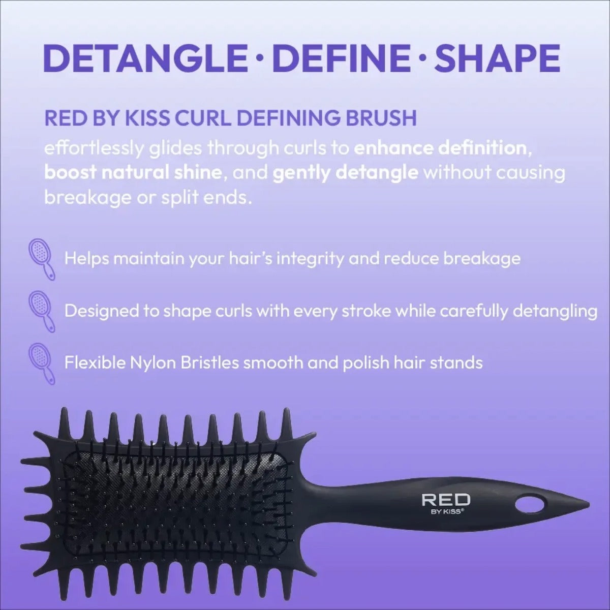 Curl Defining Brush Ball Tip [Black] #HH254