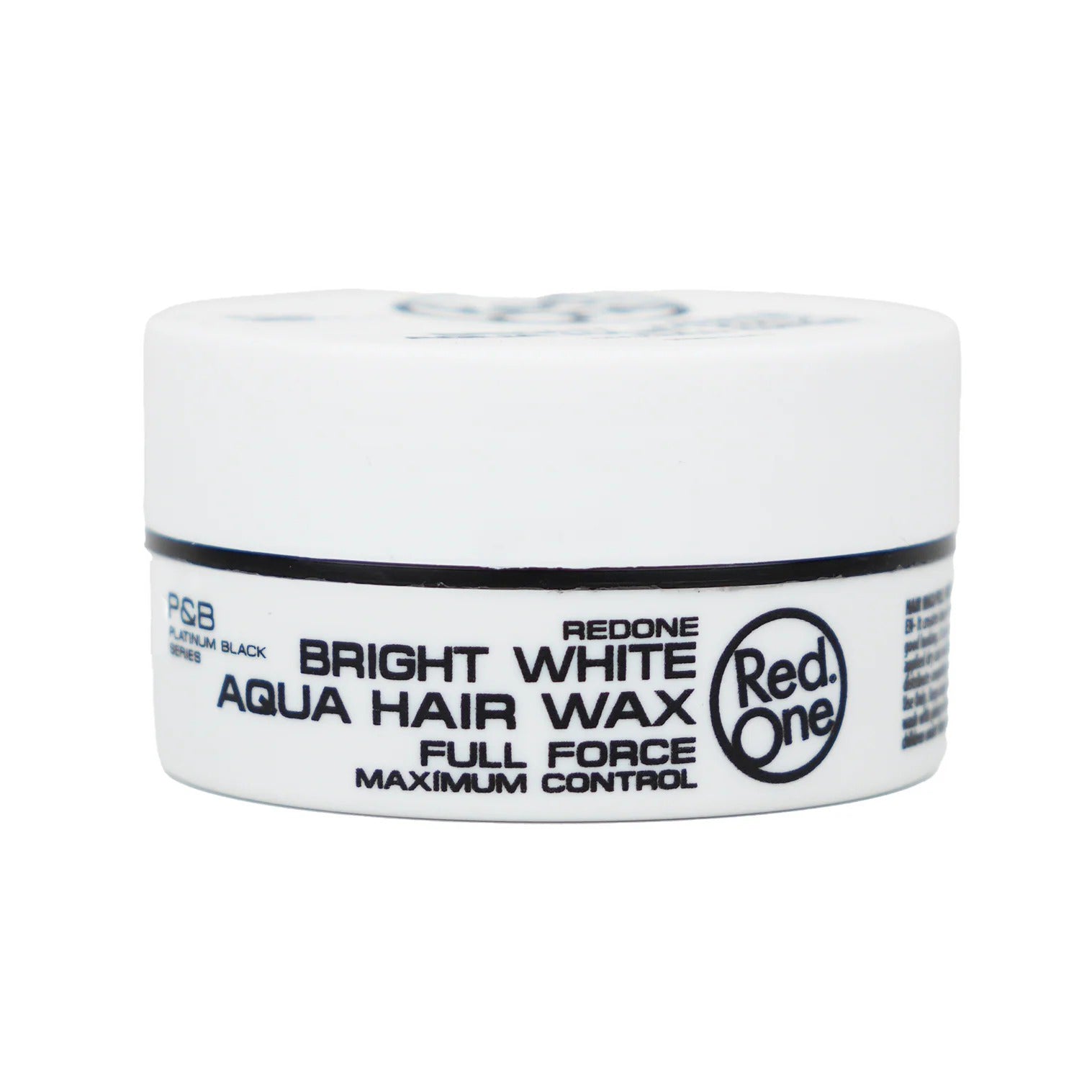 RedOne Bright White hair wax in white jar for maximum control and full force hold