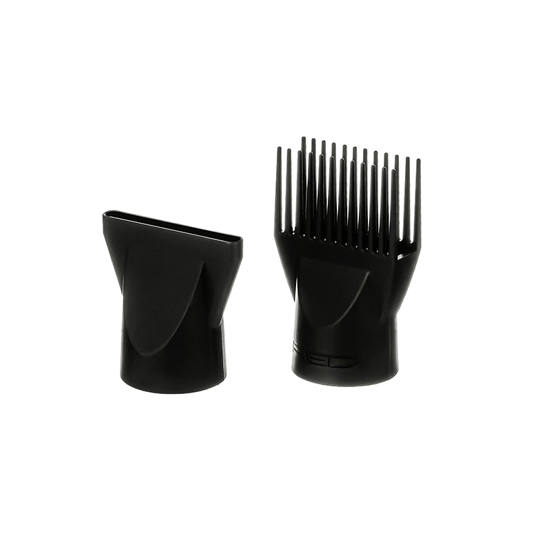 RED BEAUTY by KISS ceramic turbo hair dryer black concentrator and comb attachments for styling