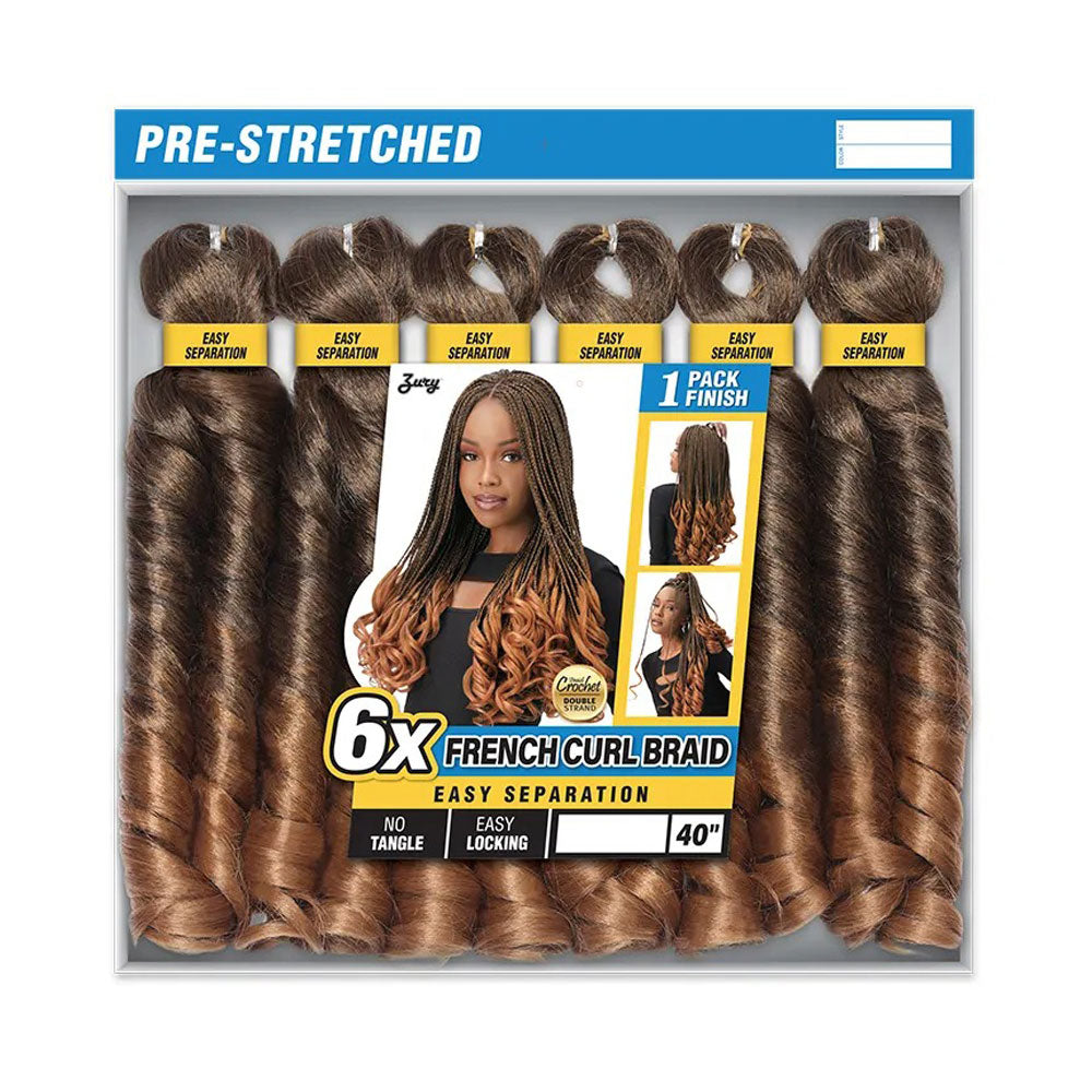 Tresse bouclée française 6X