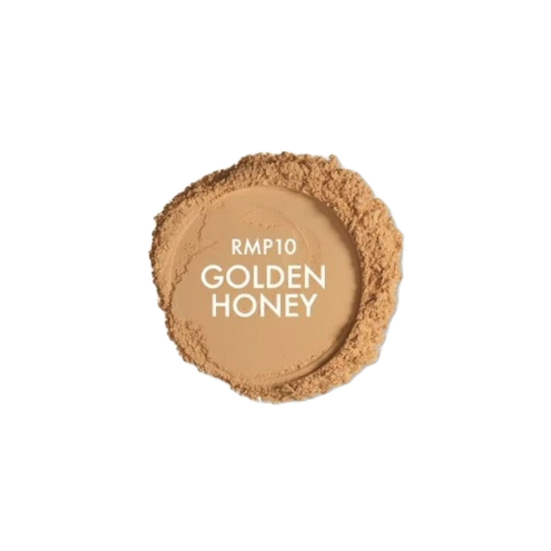 IVY BEAUTY by KISS mineral powder foundation in shade RMP10 Golden Honey loose powder swatch