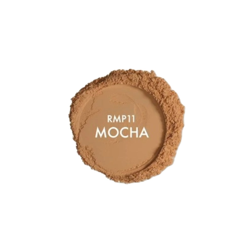 IVY BEAUTY by KISS RMP11 Mocha mineral powder foundation shade swatch pan with loose powder