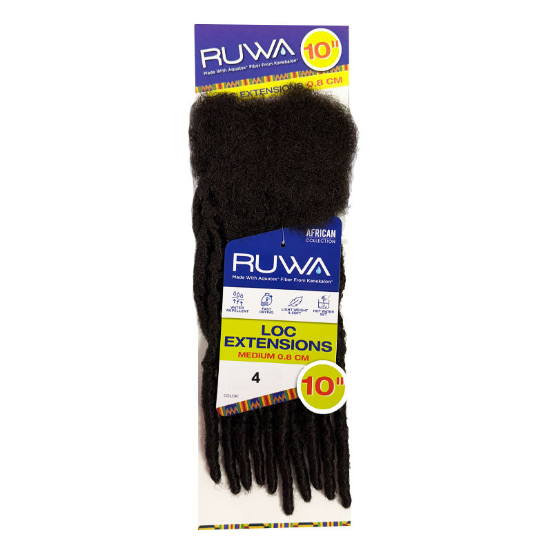 Sensationnel RUWA 10 inch loc extensions in medium 0.8 cm thickness color 4