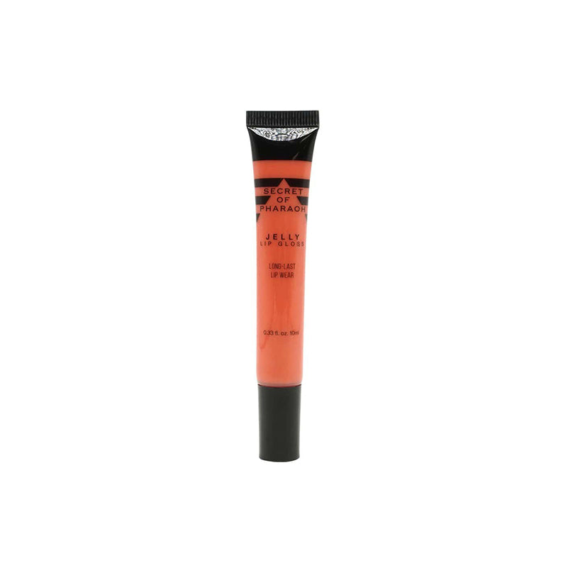 EBIN Secret of Pharaoh jelly lip gloss tube in coral shade clear jelly lip gloss