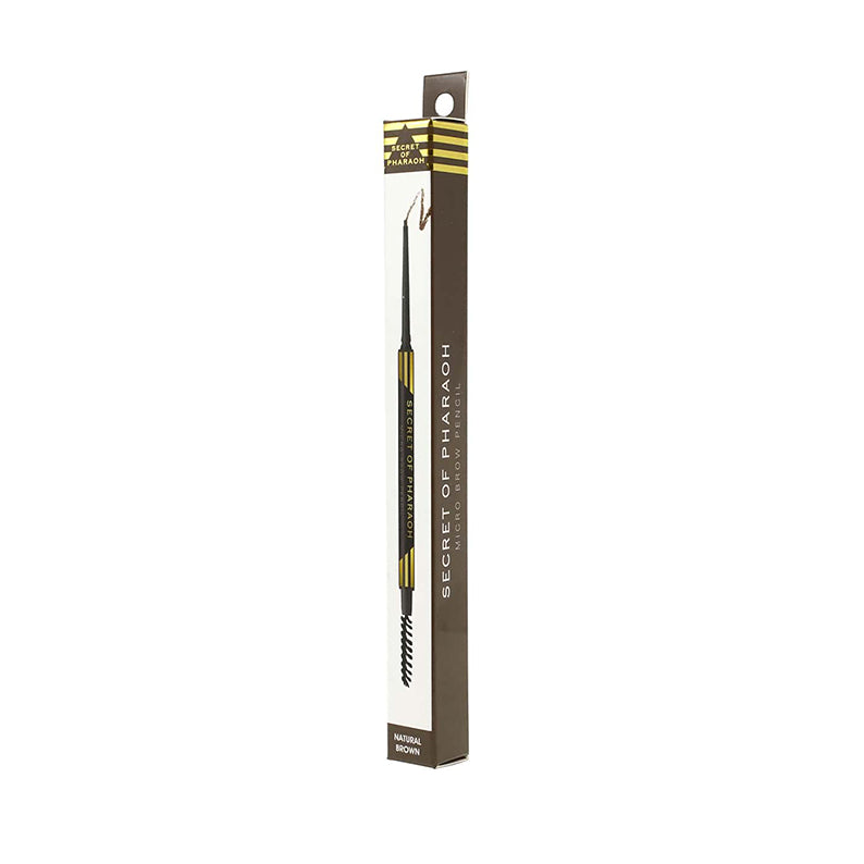 EBIN Secret of Pharaoh micro brow pencil natural brown slim retractable eyebrow pencil with spoolie brush
