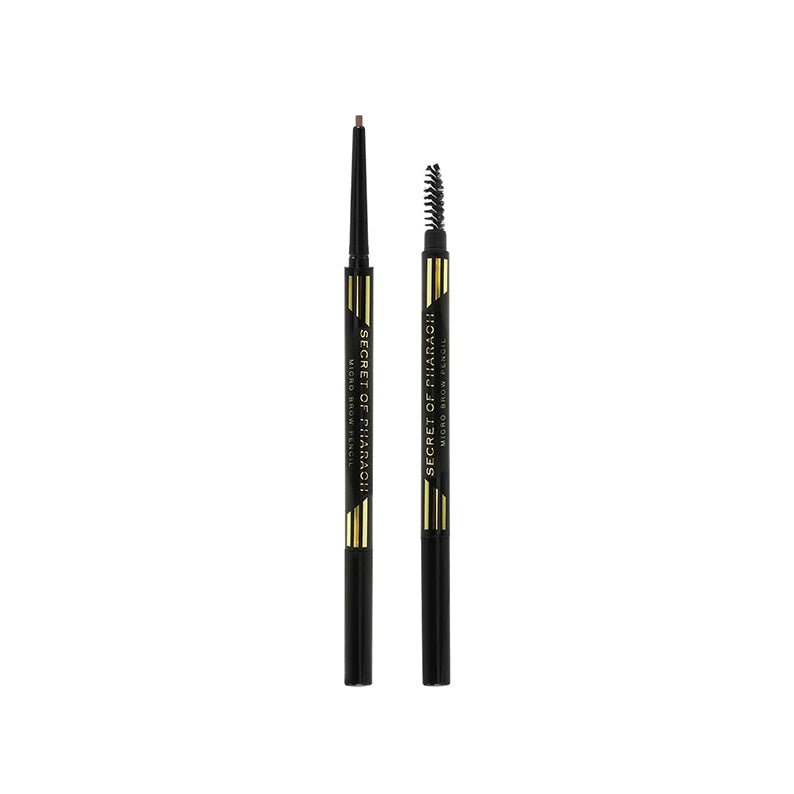 EBIN micro brow pencil natural brown dual ended retractable eyebrow pencil with spoolie brush