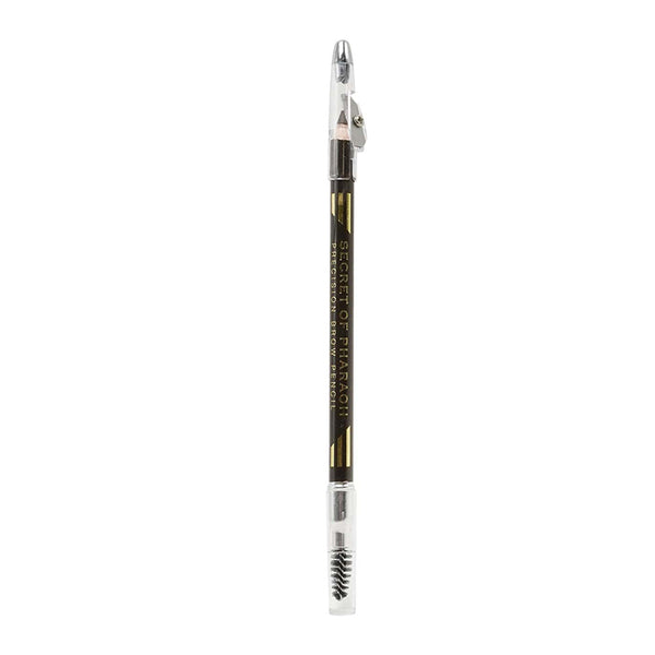 EBIN precision brow pencil chocolate with spoolie brush and sharpener for detailed eyebrow shaping