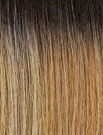 SENSATIONNEL Butta Lace Unit 11 wig, straight ombre hair with dark roots to honey blonde, silky texture