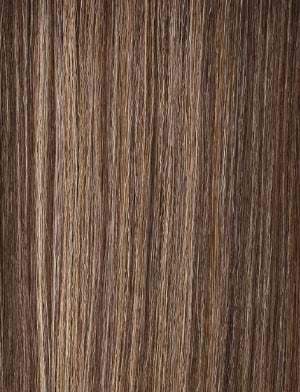 Cloud9 Swiss lace wig Latisha SENSATIONNEL straight long brown with subtle blonde highlights close up
