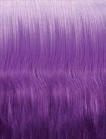 SENSATIONNEL shear muse lace front wig in gradient lavender purple with silky straight to soft wave texture