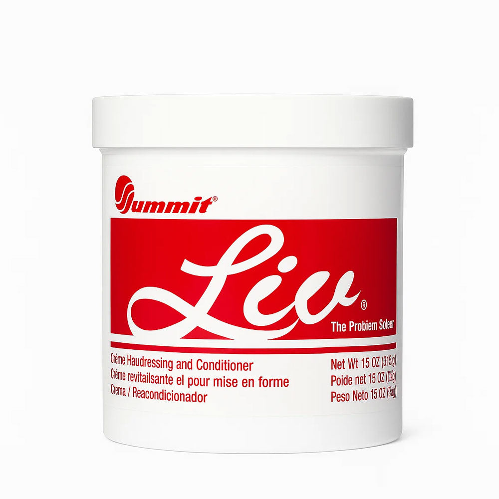 SUMMIT Liv Creme hairdressing and conditioner white 15 oz tub for styling and moisturizing hair