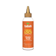 Taliah Waajid Love My Locs Honey Fresh dry gel shampoo for locs in orange dispensing bottle