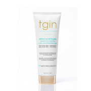 TGIN Miracle Styling water activated curl gel in white tube with gold cap front label visible