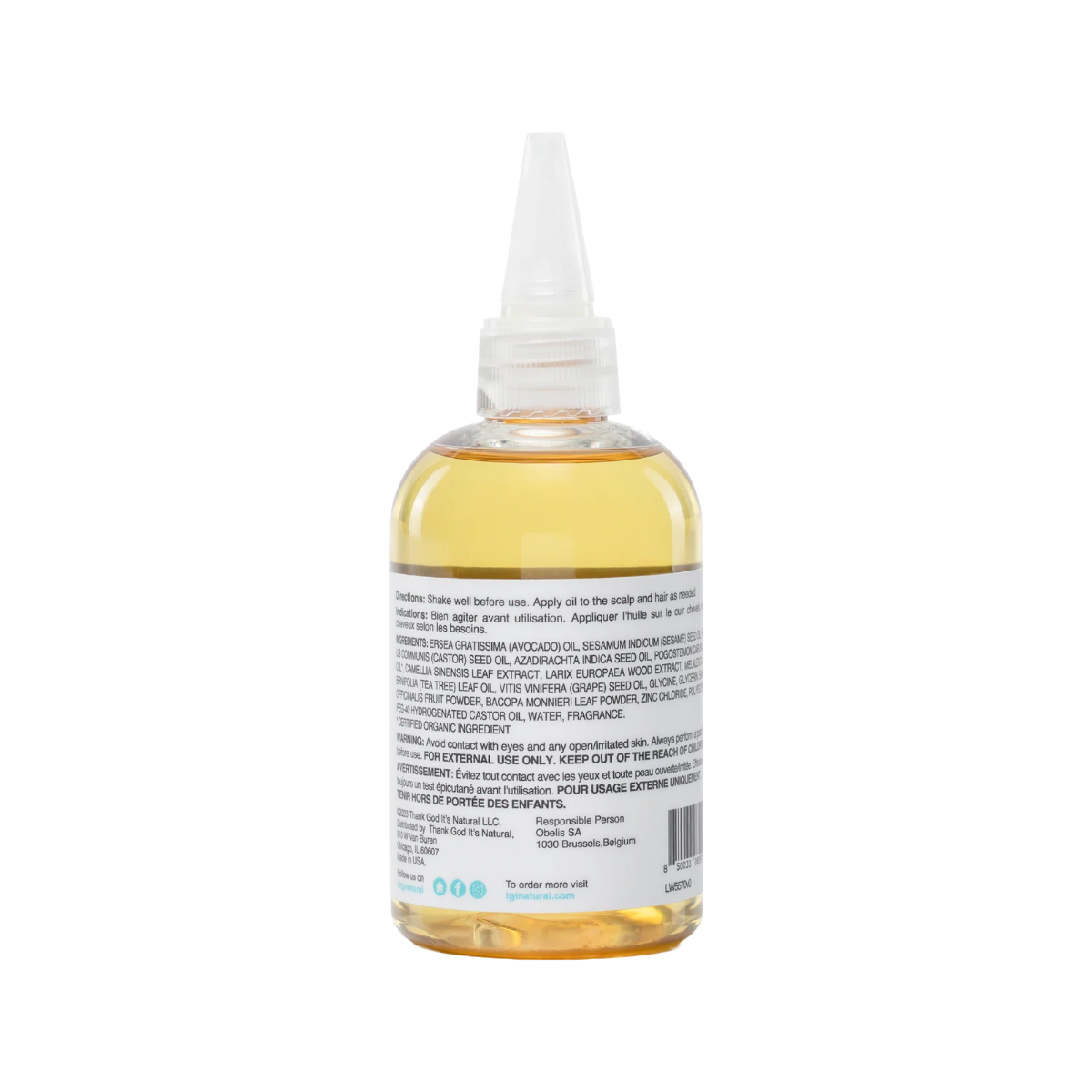 tgin Huile Ayurvédique Miracle pour Coiffure, Cheveux et Cuir Chevelu 4oz