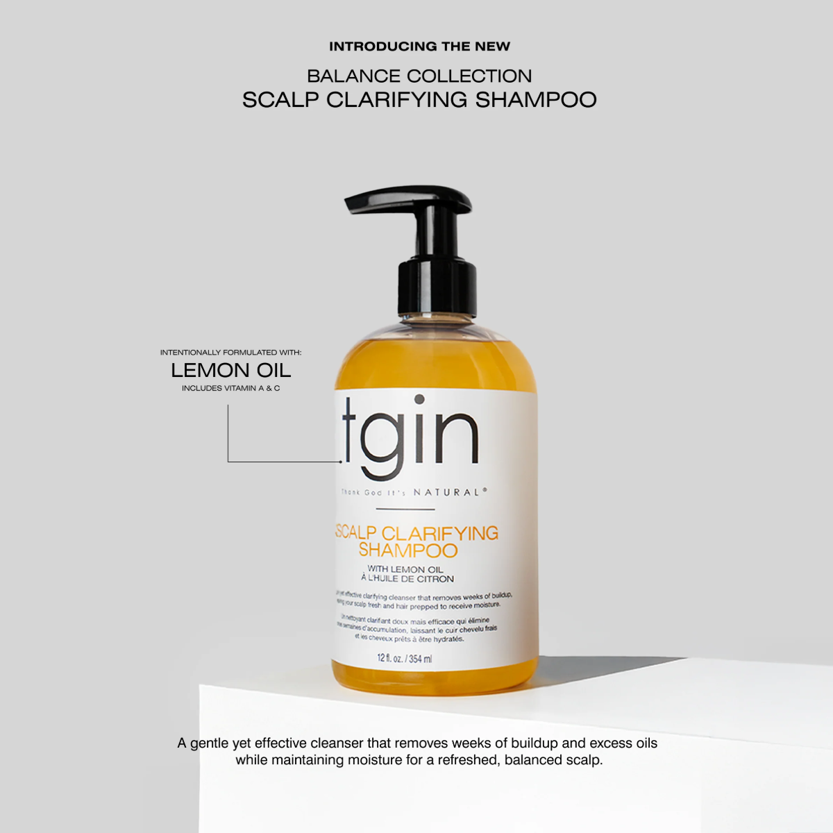tgin Scalp Clarifying Shampoo 12oz
