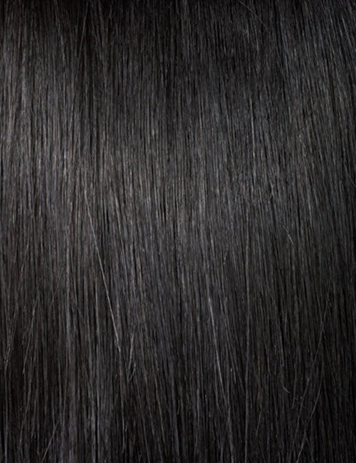 OUTRE 34 inch synthetic lace front wig long straight natural black hair with sleek shine