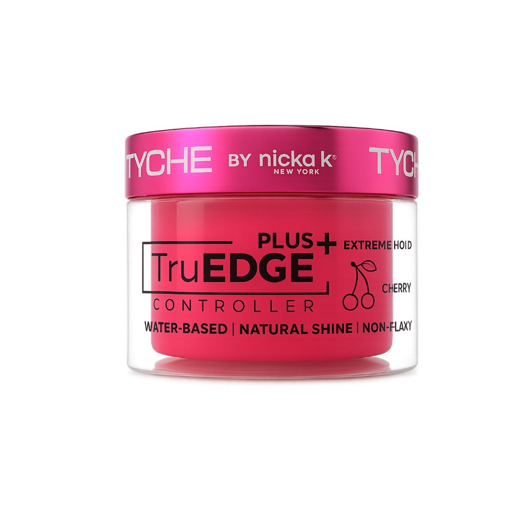 NICKA K TruEDGE Plus water based cherry edge controller jar extreme hold edge control gel for sleek natural shine