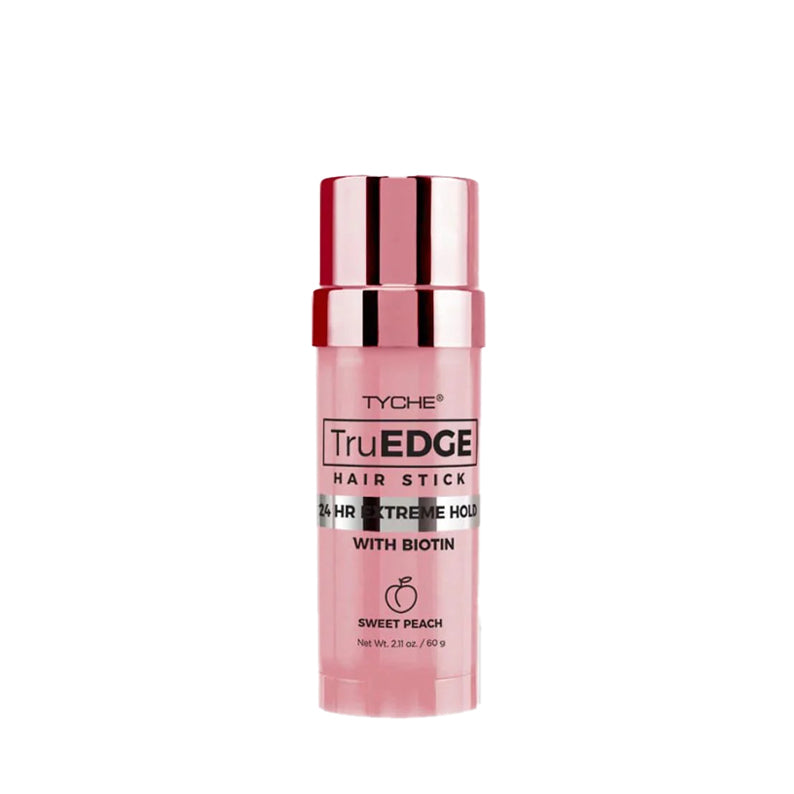 NICKA K hair edge control stick pink stick bottle with rose gold cap 24 hour extreme hold with biotin
