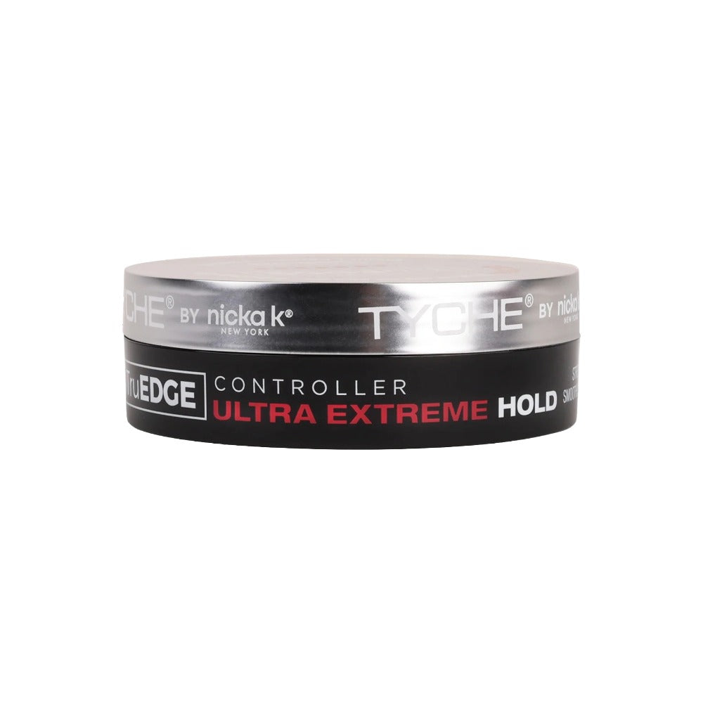 NICKA K Tyche edge controller jar hair styling gel ultra extreme hold edge control for sleek laid edges