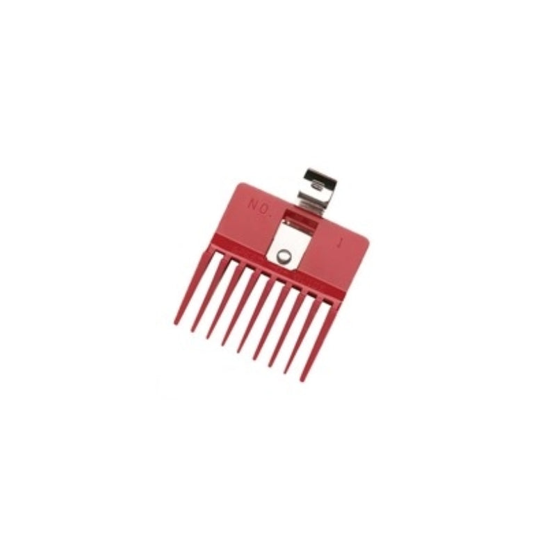SPEED O GUIDE red hair clipper guard 7/16 inch attachment with metal clip and comb teeth