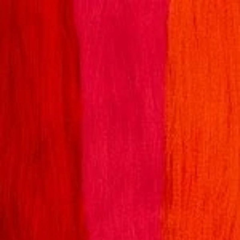Sensationnel pre-stretched braiding hair 58 inch in vibrant red, pink, and orange colors