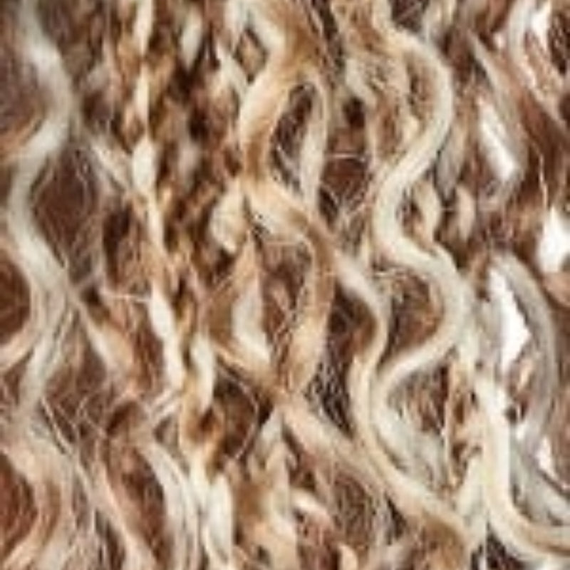 SENSATIONNEL curly blended blonde and brown pre-stretched braiding hair 58 inch for long textured braids