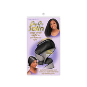 Écharpe en satin Stay On #674 [Noir]