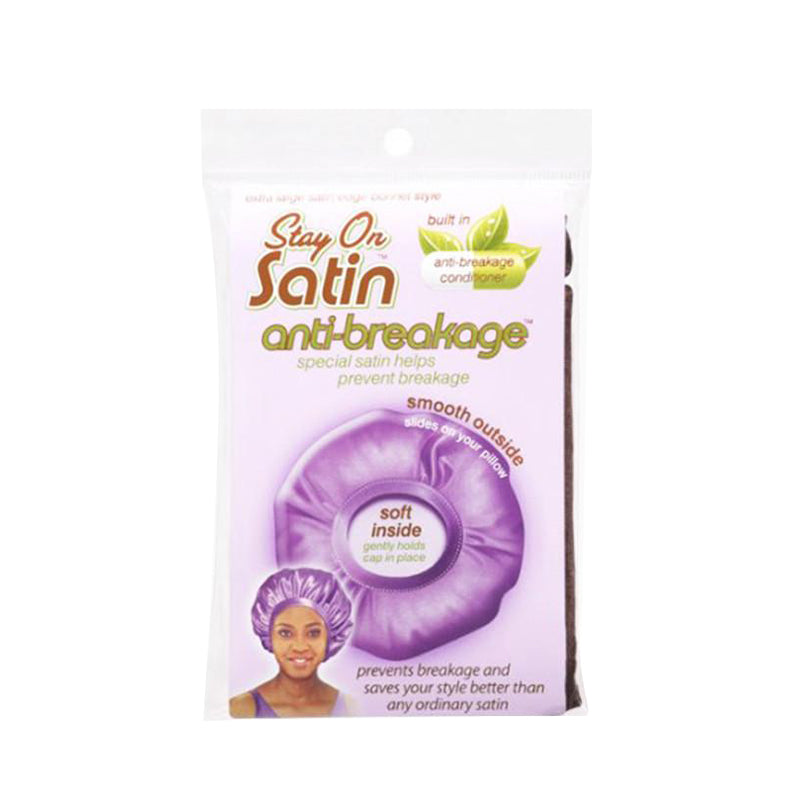 Stay On Satin Anti-Breakage Extra Large Satin Edge Bonnet #7638 [Assorted Color]