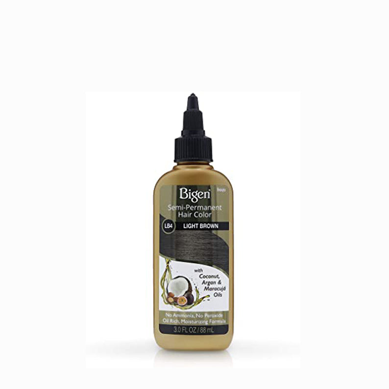 Bigen semi-permanent hair color Light Brown with coconut argan and maracuja oils moisturizing formula