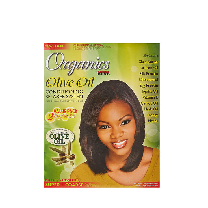 AFRICA'S BEST ORIGINALS Olive Oil Conditioning Relaxer System 2App [SUPER/COARSE]