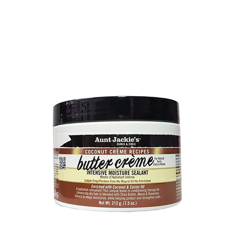 AUNT JACKIE'S COCONUT BUTTER CREME Intensive Moisture Sealant 7.5oz
