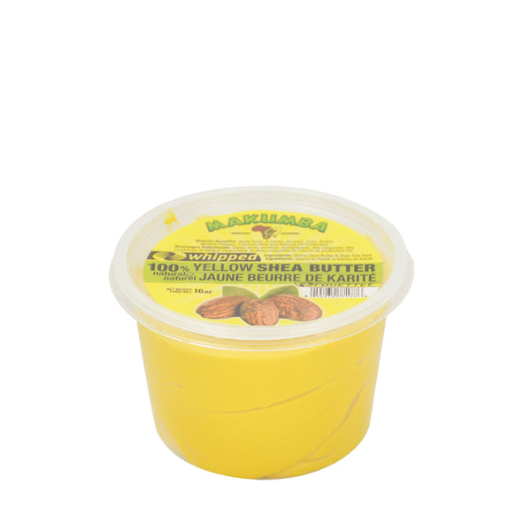 BEURRE DE KARITÉ 100 % NATUREL MAKUMBA [JAUNE FOUETTE] 473 g