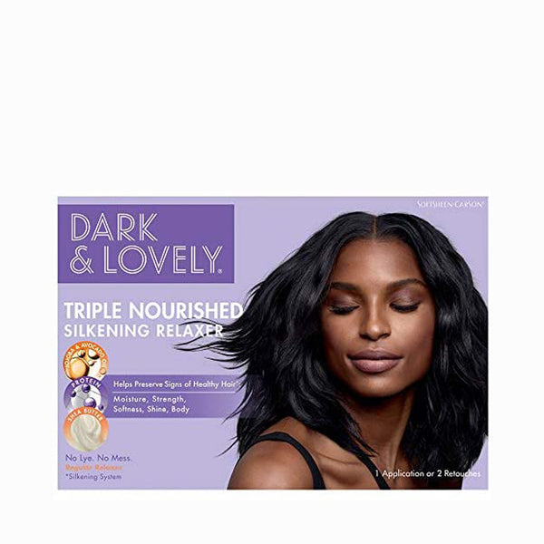 DARK AND LOVELY Triple Nourished Silkening Relaxer Kit